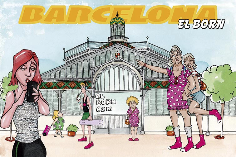 <b>POSTAL BARCELONA EL BORN</b>